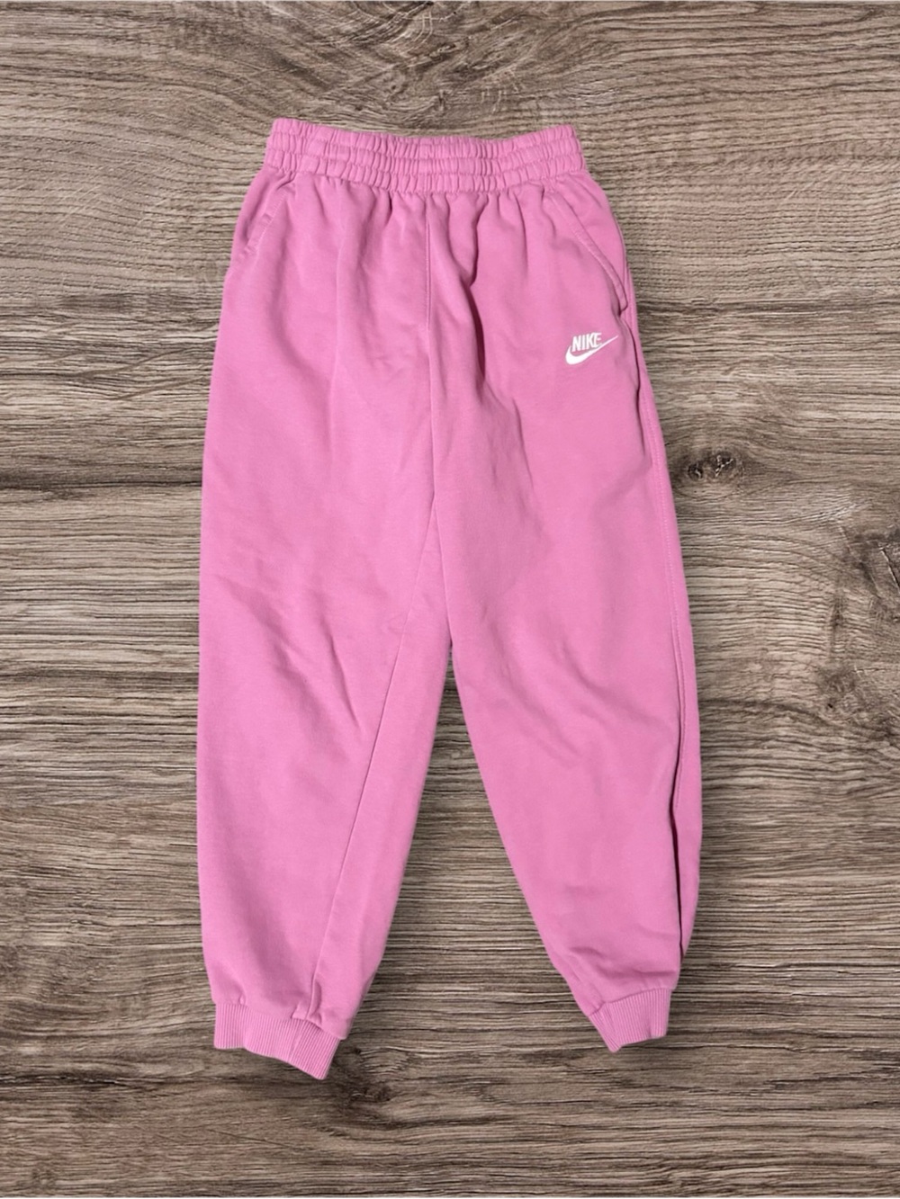 Nike Pink Girls' Fleece Joggers with Logo